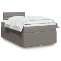 Boxspring met matras stof taupe 120x200 cm - thumbnail