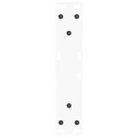 Eettafelpoten 2 st V-vormig 30x(30-31,3) cm staal wit - thumbnail