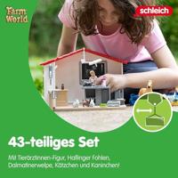 Schleich farm world dierenartspraktijk met dieren 42502 - thumbnail