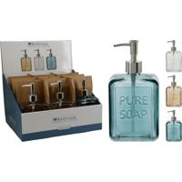 Zeepdispenser glas 500ml 3ass - thumbnail