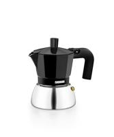 Italiaanse Koffiepot BRA INOX BLACK 3T Zwart - thumbnail