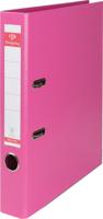 Pergamy ordner, voor ft A4, volledig uit PP, rug van 5 cm, roze - thumbnail