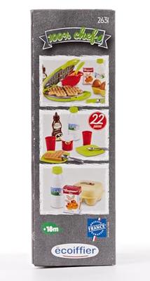 Ecoiffier 100% chef wafelijzer, 22dlg.