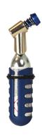 Dresco Co2 pomp met 16 gram Co2 patroon staal zilver 2 delig - thumbnail
