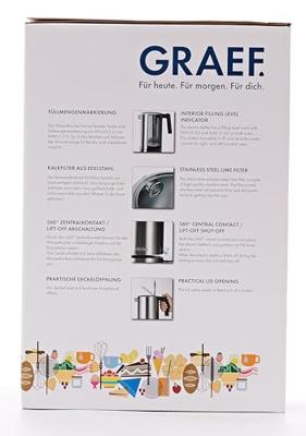 Graef WK600EU Waterkoker Oververhittingsbeveiliging Aantal/Volume: 1.5 l RVS