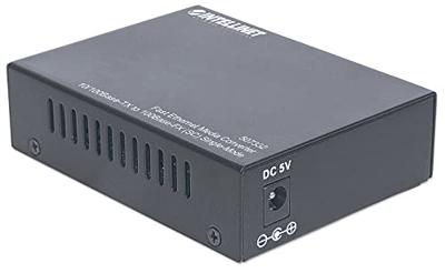 Intellinet 507332 Fast Ethernet Single Mode Media Converter zwart