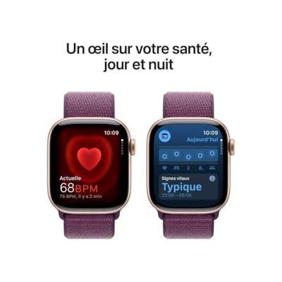 Apple Watch Series 10 GPS 42 mm Aluminium kast Sport loop Pruim