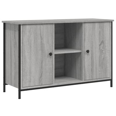 Tv-meubel 100x35x65 cm bewerkt hout grijs sonoma eikenkleurig