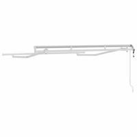 VidaXL Zijde frame wit 2,5 x 2 m metaal - thumbnail