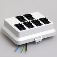 ATTEMA 6061 DEKSEL AK2 GS met 6 aansluitingen GST18® zwart voorbedraad - thumbnail