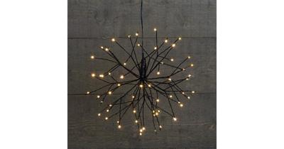 Kerstverlichting Led Ster flash 30cm 63 lampjes - Warm Wit Kerstverlichting Led Ster flash 30cm 63 lampjes - Warm Wit