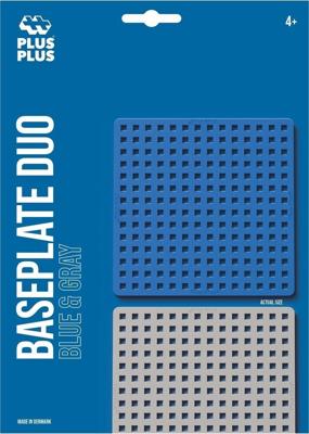 Plusplus Bouwplaat blauw/grijs Plus-Plus: 2 stuks 3840