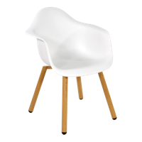 Tuinstoel Montreux Wit tuinmeubel Lesli Living - Lesli living - thumbnail