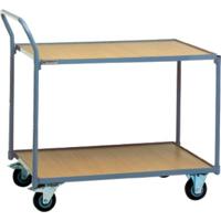 Promat/Tecwerk Tafelwagen | 2 laadvlakken L1000xB600mm | duifblauw, RAL 5014 drgverm.300 kg | schuifbeugel verticaal - 9000444129 - thumbnail