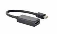 4K Mini DisplayPort naar HDMI adapterkabel, 15 cm, zwart - thumbnail
