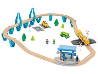 lupilu Houten treinset (Passagierstrein) - thumbnail