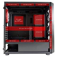 LC Power Gaming 804B Midi-tower PC-behuizing Zwart - thumbnail