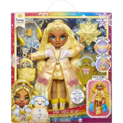 Rainbow High - Winter Wonderland - Geel - Onthul je kleur - Maak je eigen sneeuwpop - Vanaf 4 jaar