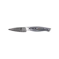 Homizu Shimauma officemes - 9cm - VG-10 damascus mes|G10 - zwart-wit - thumbnail