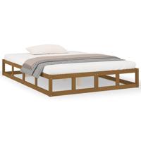 Bedframe massief hout honingbruin 120x200 cm - thumbnail
