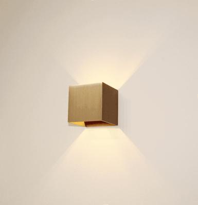 Artdelight Wandlamp Gymm 10x10 cm excl. G9 metallic brons