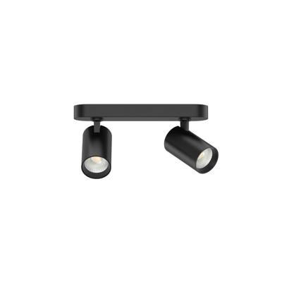 Lyora Led opbouwspotTevo dubbel - zwart - 2700K - 107116