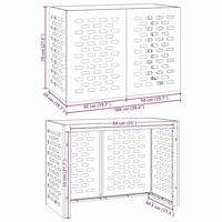 Airconditioner hoes Roestig 100 x 50 x 70 cm Cortenstaal - thumbnail