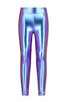 B.Nosy winter nep leren legging meisjes - paars - Luna - thumbnail