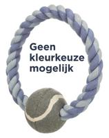 TRIXIE TOUWRING MET TENNISBAL ASSORTI 18X6X6 CM 3 ST - thumbnail