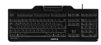 CHERRY KC 1000 SC toetsenbord Universeel USB AZERTY Belgisch Zwart