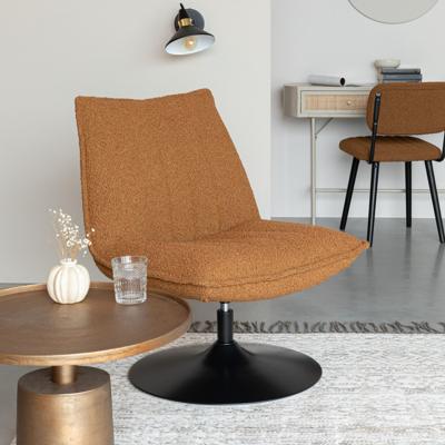 ZILT Fauteuil 'Kemper' Bouclé, kleur Okergeel ZILT Fauteuil 'Kemper' Bouclé, kleur Okergeel