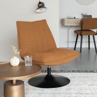 ZILT Fauteuil 'Kemper' Bouclé, kleur Okergeel - thumbnail