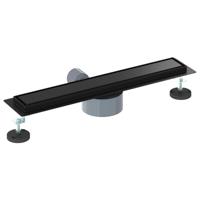 VidaXL Doucheafvoer 2-in-1 met 360° sifon zwart 50 cm - thumbnail