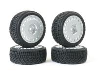 Fastrax 1/10 rally banden op velgen - Zilver - thumbnail