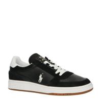 Ralph Lauren Court Trainer leren sneakers zwart - thumbnail