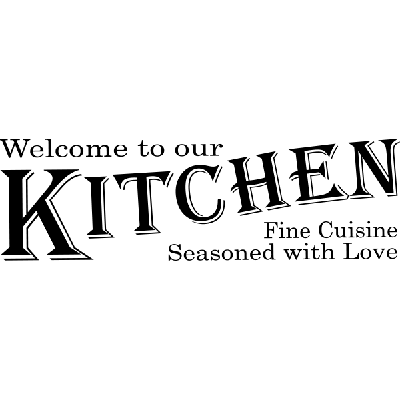 Welcome Kitchen - Muursticker Welcome Kitchen - Muursticker