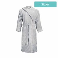 The One Classic Badjas met capuchon 420 gram Silver Grey-2XL/3XL - thumbnail