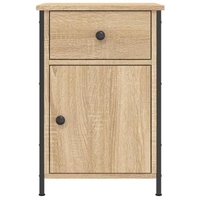 Nachtkastjes 2 st 40x42x60 cm bewerkt hout sonoma eikenkleurig