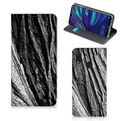 Book Wallet Case Huawei Y7 hoesje Y7 Pro (2019) Boomschors Grijs Book Wallet Case Huawei Y7 hoesje Y7 Pro (2019) Boomschors Grijs