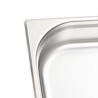 Gastronormbakken 4 st GN 1/2 65 mm roestvrij staal - thumbnail