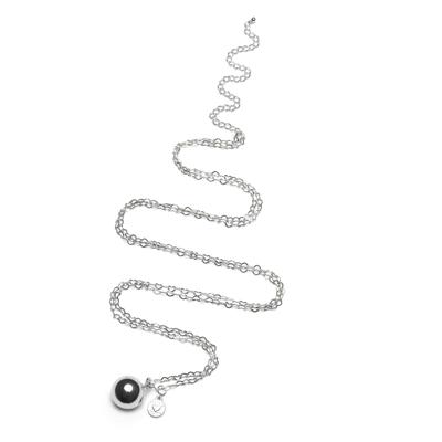 Proud MaMa Zwangerschapsketting Babybel Ketting Heartchain silver-plated [round]