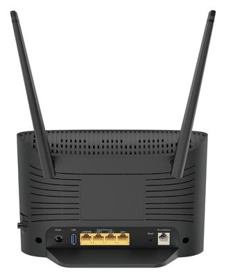 D-Link DSL-3788 Wireless AC1200 Gigabit VDSL/ADSL Modem Router, VDSL2+, 802.11ac Wave 2, MU-MIMO, Dual-Band, Tot 866 Mbps op 5 GHz of 300 Mbps op 2.4 GHz, USB 2.0 port