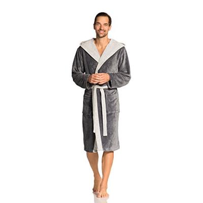 Vossen Vossen Badjas Poppy flanell/light grey XL