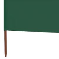 Windscherm 5-panelen 600x160 cm stof groen - thumbnail