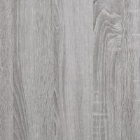Opbergbankje 42x42x46 cm bewerkt hout grijs sonoma eikenkleurig - thumbnail