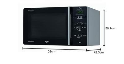 Magnetron met Grill Whirlpool Corporation MCP346SL 25L Grijs Donker grijs 25 L 800 W