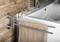Dubbele Handdoekhouder Sapho X-Steel Draaibaar 42 cm Geborsteld RVS Sapho - thumbnail