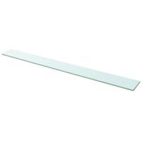 Wandschap transparant 110x12 cm glas - thumbnail
