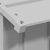 Hondenhok met dak 83x130x85 cm gegalvaniseerd staal - thumbnail