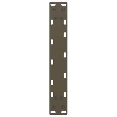 Console tafelpoten 2 st U-vormig 38x(72-73) cm staal naturel